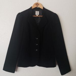 Halogen Black Corduroy Buttoned Blazer Size Large